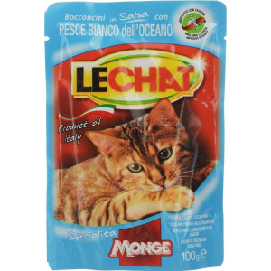 Hrana Umeda Pentru Pisici, LeChat, Cu Peste, 100 g	