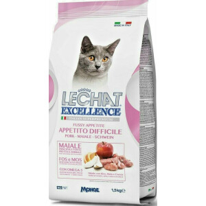 Hrana Uscata Pentru Pisici, LeChat Excellence Appetito Difficile, Cu Porc, 1.5 kg	