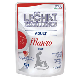 Hrana Umeda Pentru Pisici, LeChat Excellence Adult, Cu Vita, 100 g	