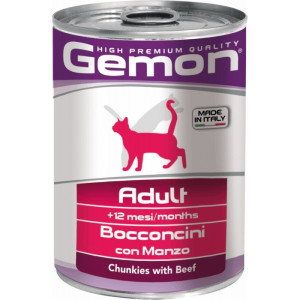 Hrana Umeda Pentru Pisici, Gemon Adult, Cu Vita, 415 g	