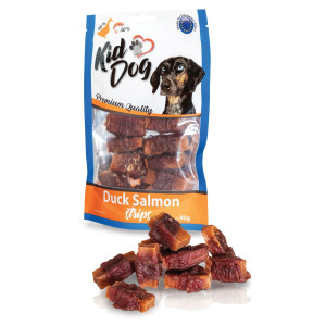 Recompense Pentru Caini, Fasii De Somon Invelite Cu Carne Rata 80 g, A04705