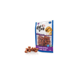 L(-5%)Recompense Pentru Caini, Mini Oase Cu Miel Si Orez, 250 g, A04721