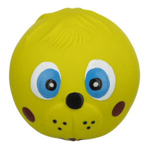 Jucarie Pentru Caini, Minge Chip Animal, Latex, Cu Sunet, 6 cm, Diverse Culori, 3504	