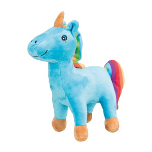 Jucarie Pentru Caini, Unicorn, Plus, Cu Sunet, 25 cm, Albastru, 36038