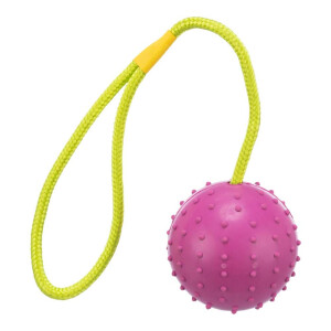 Jucarie Pentru Caini, Minge Cauciuc Pe Sfoara, 7/30 cm 3308
