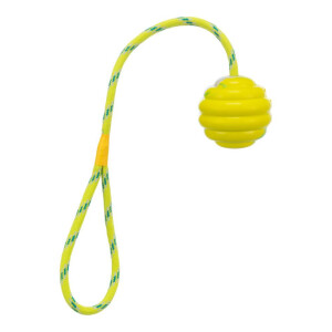 Jucarie Pentru Caini, Minge Ondulata Pe Sfoara, 6/30 cm, 33724