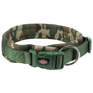 Zgarda Premium Captusita, Extra Lata, L-XL: 56-62 cm/25 mm, Camuflaj/Verde Padure, 1988623	