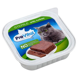 Hrana Umeda Pentru Pisici, Prevital Steril, Pate Cu Curcan, 100 g	