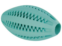 Jucarie Pentru Caini, Denta Fun, Minge Rugby, Aroma Menta, Cauciuc, 11 cm 3290