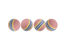 Jucarie Pentru Pisici, Set 4 X Mingi Curcubeu, 4 cm 4097	