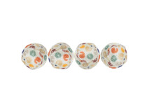 Jucarie Pentru Pisici, Set 4 Mingi Cu Imprimeu Leopard, 4 cm, 4109	