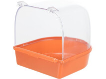 Cadita Acoperita Pentru Pasari, Plastic, Semicerc, 15x13x13 cm, Diverse Culori, 5401