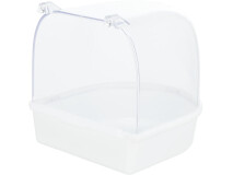 Cadita Acoperita Pentru Pasari, Plastic, Semicerc, 15x13x13 cm, Diverse Culori, 5401