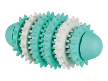 Jucarie Pentru Caini, Denta Fun, Minge Rugby, Aroma Menta, Cauciuc,15 cm, 33132