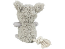 A(-15%) Jucarie Pentru Caini, Monstru, Plus/Sfoara, Cu Sunet, 32 cm, Gri, 34724