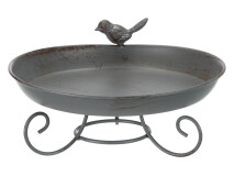 Adapator Exterior Pentru Pasari, Metal, 800 ml/22 cm, Gri, 55510