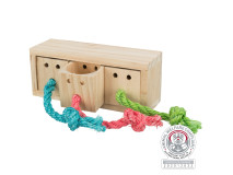 Jucarie De Strategie Pentru Rozatoare, Cub, Lemn, 15x5.5x6 cm, 62815	