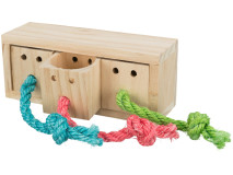 Jucarie De Strategie Pentru Rozatoare, Cub, Lemn, 15x5.5x6 cm, 62815	