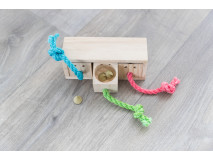 Jucarie De Strategie Pentru Rozatoare, Cub, Lemn, 15x5.5x6 cm, 62815	