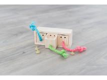 Jucarie De Strategie Pentru Rozatoare, Cub, Lemn, 15x5.5x6 cm, 62815	
