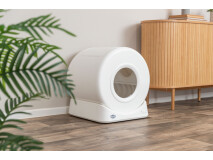 Litiera Cu Autocuratare Pentru Pisici, 51x56 x54 cm, Alb, 40050