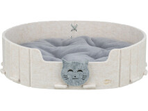 Pat Oval Emilie 50 x 42 cm, Nisipiu/Gri, 36260