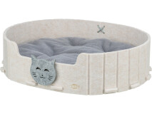 Pat Oval Emilie 50 x 42 cm, Nisipiu/Gri, 36260
