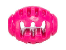 Jucarie Pentru Caini, Minge Rugby, TPR, 8.5 cm, Roz, 33475
