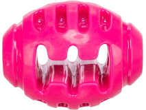 Jucarie Pentru Caini, Minge Rugby, TPR, 8.5 cm, Roz, 33475