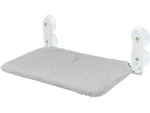 Sezlong Atasabil pe Fereastra, 58 x 34 cm, Pana la 12 kg, Alb/Gri, 43210