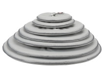 Guler Protector, Poliester/Burete, XS: 23-27 cm/13 cm, Gri, 19422	