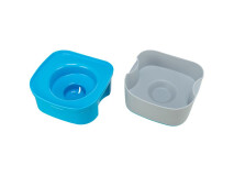 Castron Pentru Calatorie, Strong, Plastic, 21x11x21 cm, Gri/Petrol, 24601