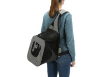 Geanta De Transport, Savina, Frontala, 30x33x26 cm, Pana la 10 kg, Negru/Gri, 28941