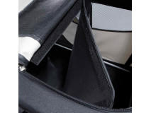 Geanta Transport Auto/Cazare Caini, Vario Double, S: 91x60x61/57 cm, Negru/Gri, 39725	