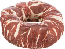 Recompensa Pentru Caini, Denta Fun, Inel Marmorat Cu Vita/Peste, 10 cm/110 g (10buc/Set)-Pret Bucata, 312281