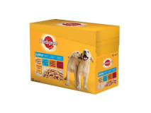 Hrana Umeda Pentru Caini, Pedigree Junior, Selectii De Carne Cu Orez In Aspic, 12x100 g