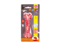 Jucarie Pentru Caini, HipHop, Dental, Os Antibacterian, Aroma Friptura De Vita, Cauciuc, 13.5 cm, A434253