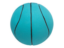 Jucarie Pentru Caini, Minge Basket, Latex, Cu Sunet, 13 cm, Albastru Petrol, 3501	